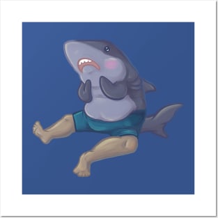 Reverse Mermaid - Shark Posters and Art